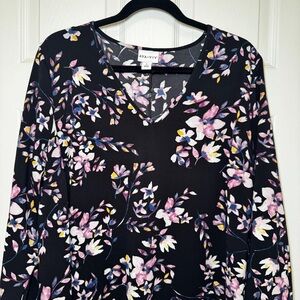 Ava & Viv | Women’s Plus Size Floral Long Sleeve Mini Dress Size 1X